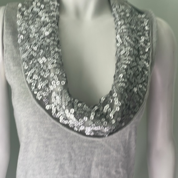 Magaschoni Moonlight Malange small sleeveless sparkle sweater dress tunic NEW - Picture 2 of 6